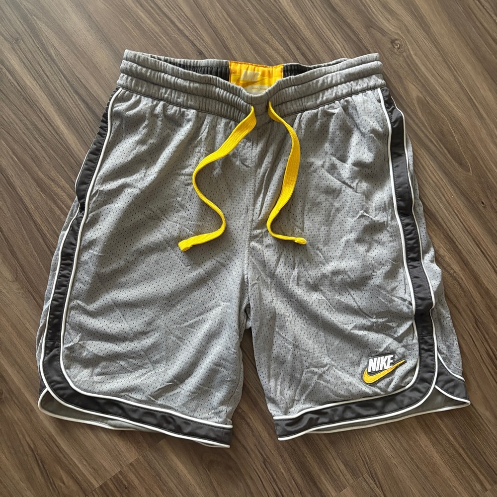 Nike Retro Silver & Gold Basketball Shorts